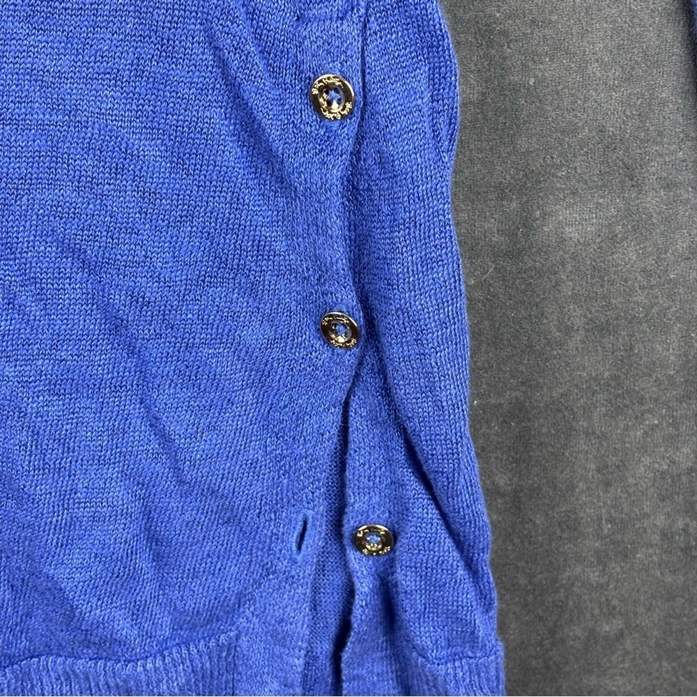 Lilly Pulitzer Liesel 100% Linen V Neck Pullover Sweater in Cobalt Blue – Sz M - Picture 4 of 10